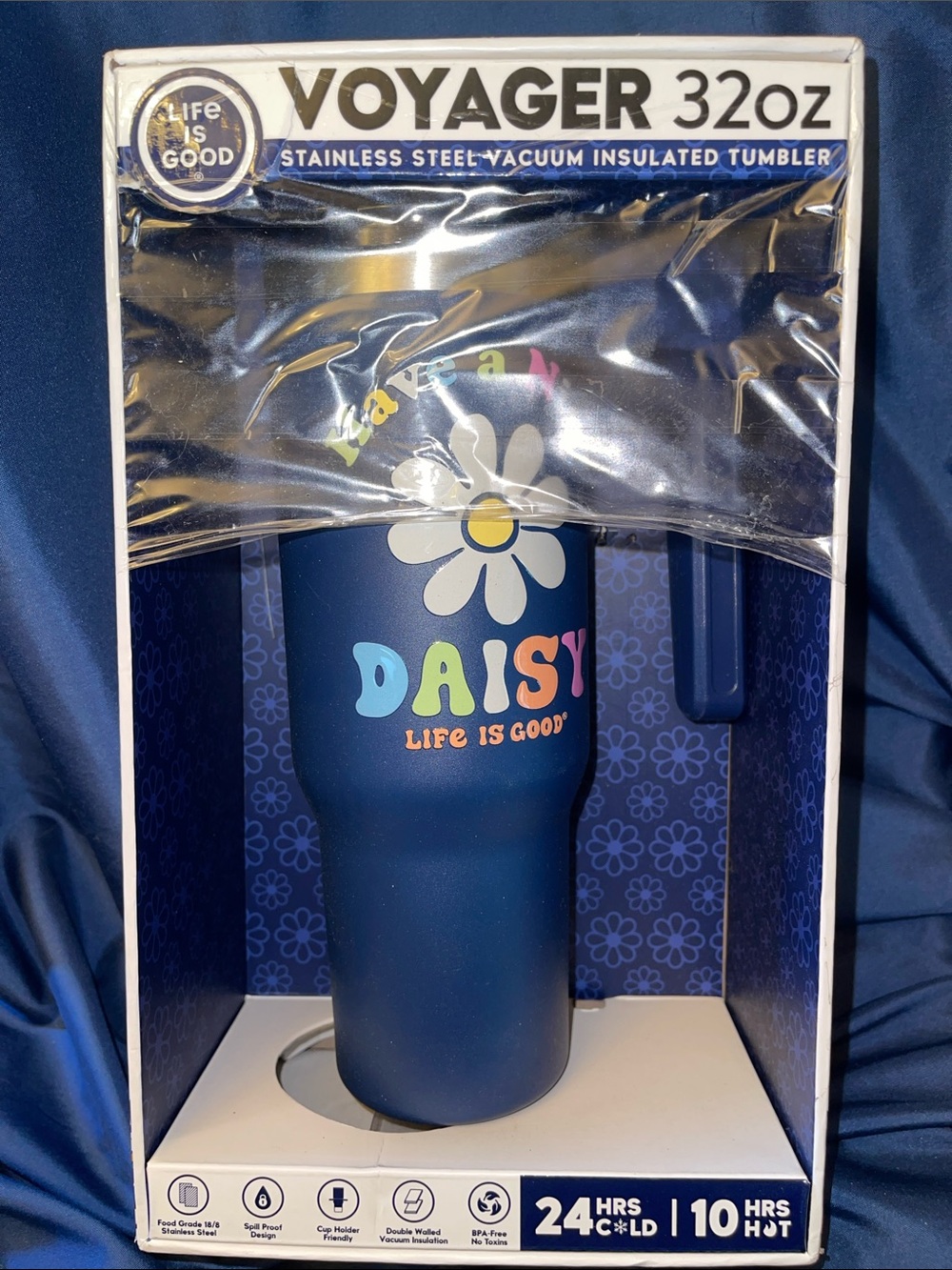 Life Is Good Voyager - Have a Nice Daisy Stainless Steel Tumbler